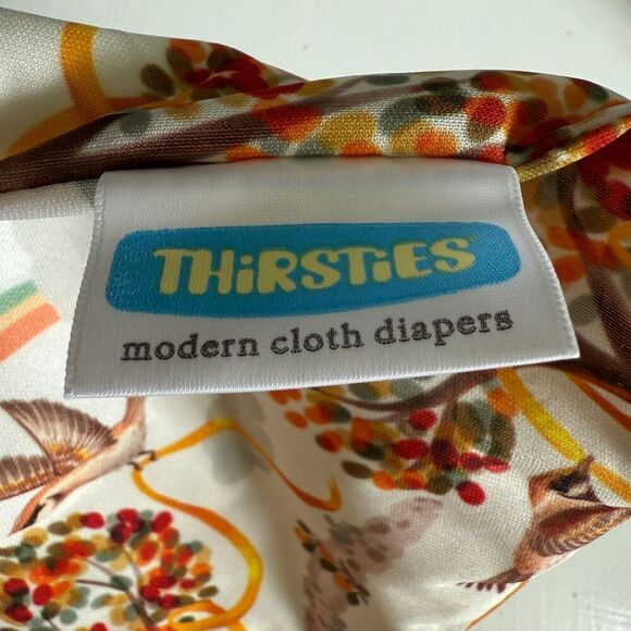 NWT Thirsties Deluxe Extra Large Wet Bag Cloth Diapers Swimsuit Fall Leaves - Picture 4 of 6